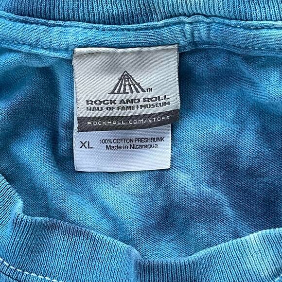 Rock and Roll Hall of Fame Tie-Dye T-Shirt Blue XL - Picture 4 of 7